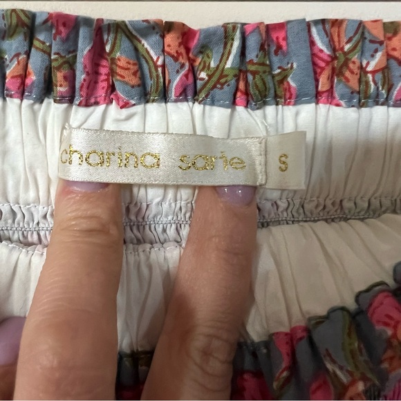 Charina Sarte Botanica Floral Print Smocked Skirt - Picture 9 of 10